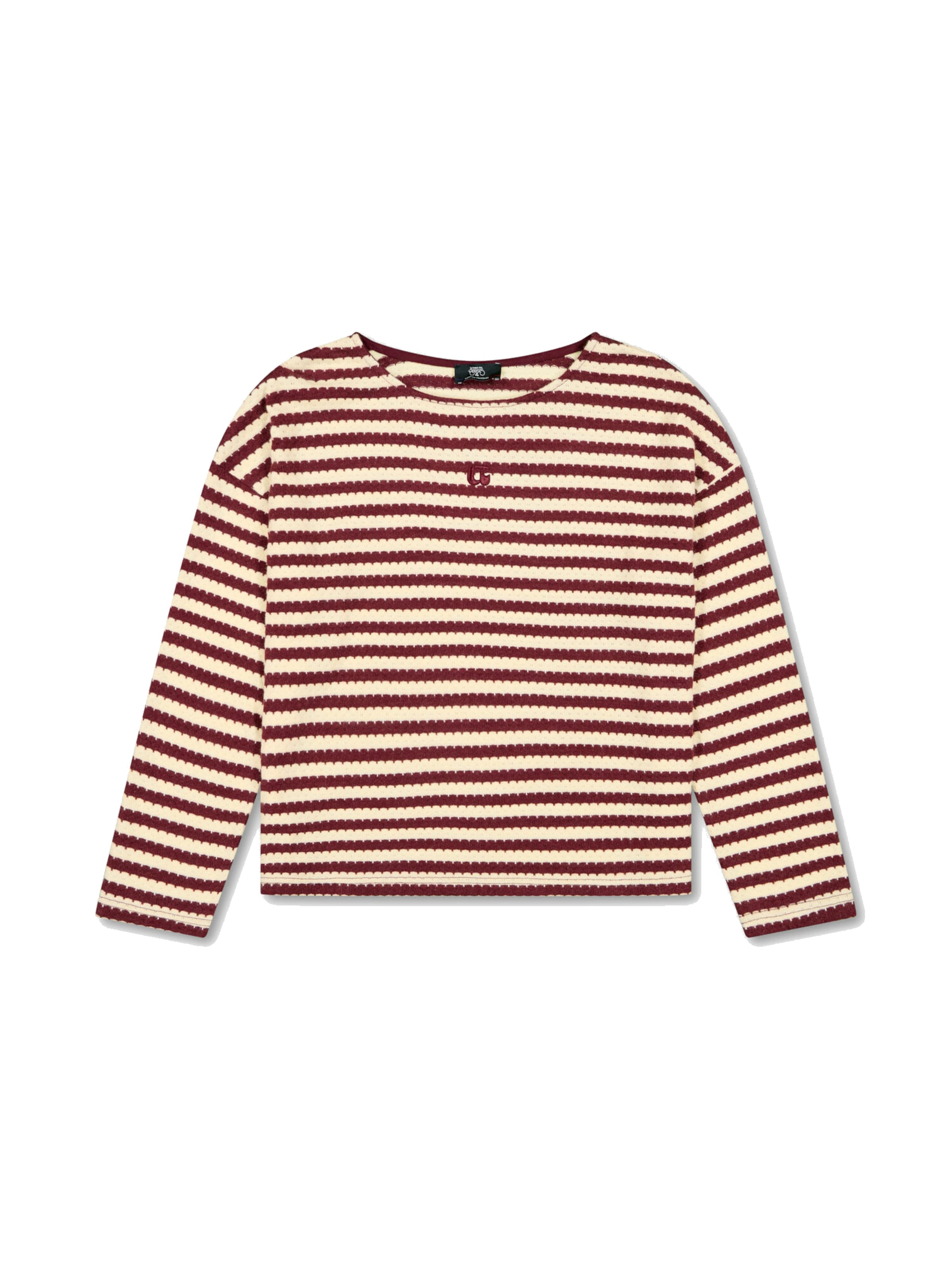 Le Temps Des Cerises Shirt 'Tauben' in Rood: voorkant