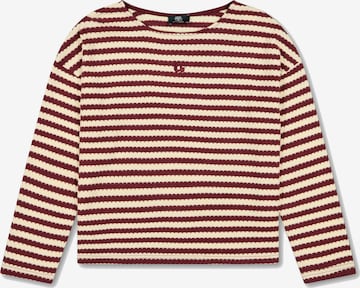 Le Temps Des Cerises Shirt 'Tauben' in Rood: voorkant