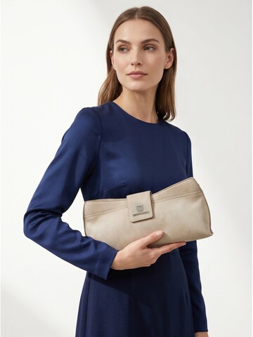 Pochette 'Pochette Sandra Bruno Magli PU Leather Zip' di Bruno Magli in beige