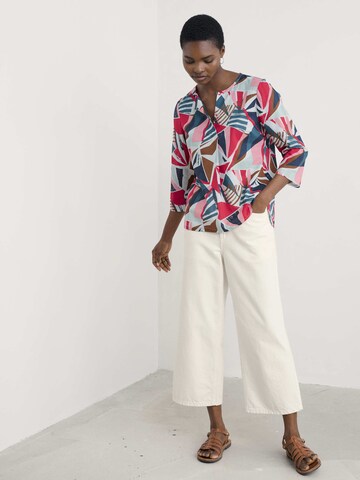 Seasalt Cornwall Blouse 'Watercolour Sketch' in Pink