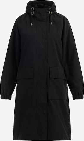 DreiMaster Vintage Between-Seasons Parka in Black: front