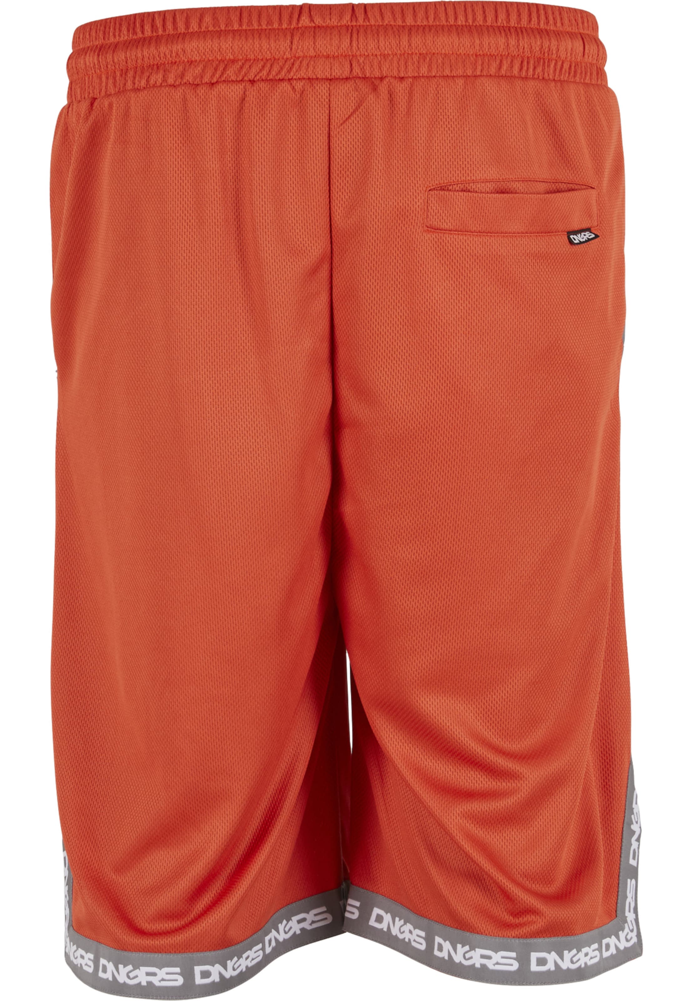 Dangerous DNGRS - Regular Calças 'Dunkin' em vermelho