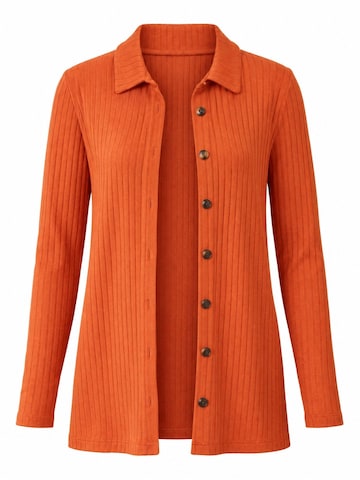 Ethiquet Knit Cardigan in Red: front