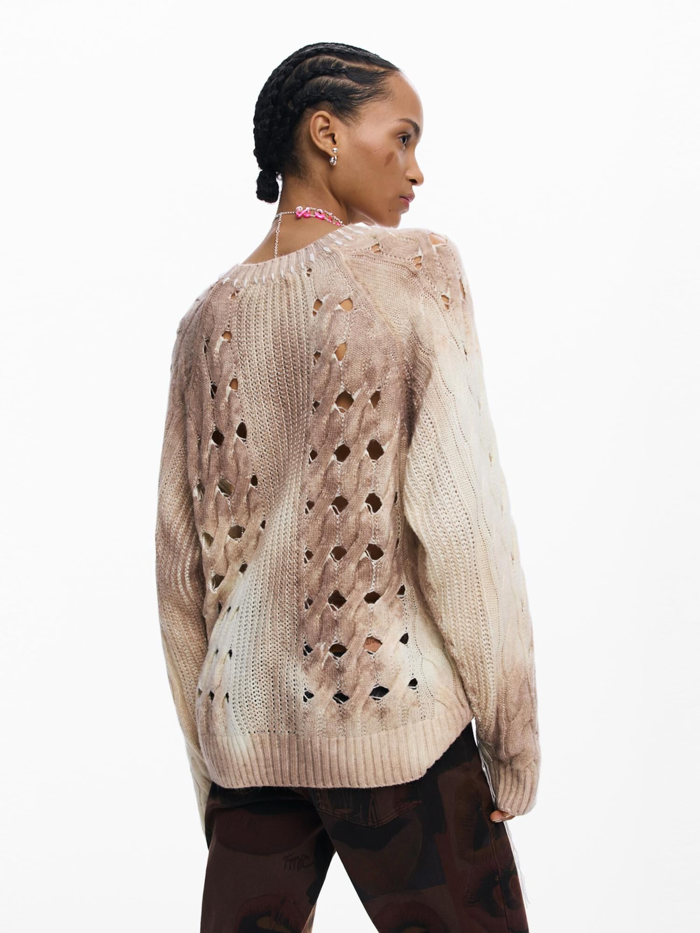 Desigual Свитшот в Бежевый