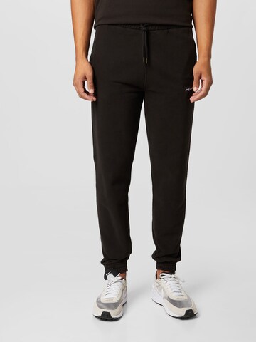 Pegador Tapered Trousers in Black: front