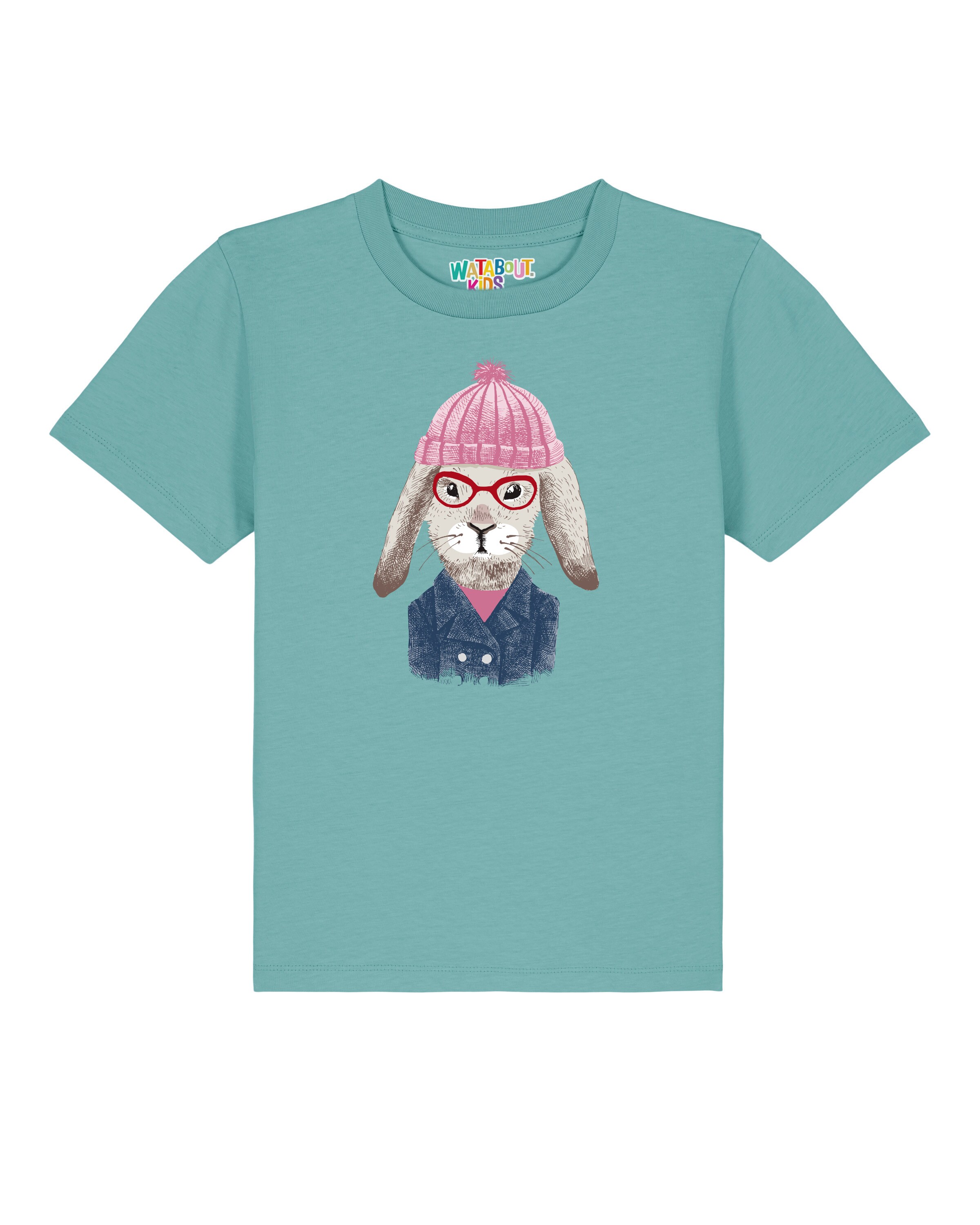T-Shirt 'Hase' watabout.kids en bleu : devant