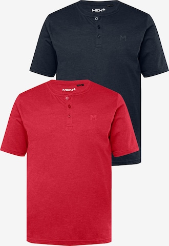 Men Plus Shirt in Blauw: voorkant