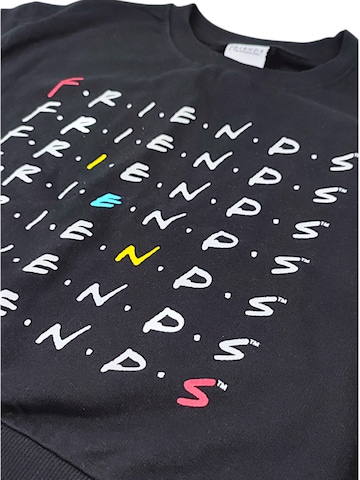 Warner Bros Sweatshirt 'Friends' in Black