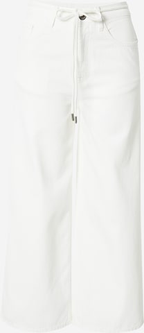 Wide leg Pantaloni 'ERICA' de la recolution pe alb: față