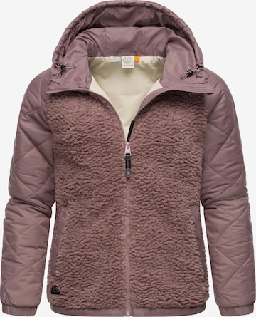 Ragwear Functionele fleece jas 'Leeloo' in Lila: voorkant