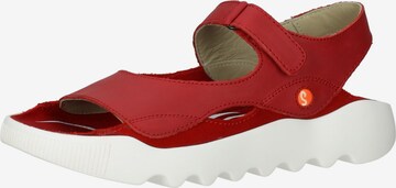 Sandales Softinos en rouge : devant