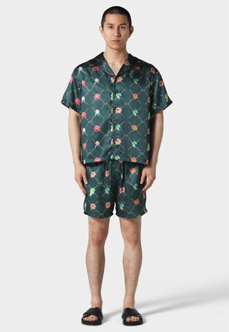 Pas De Monaco Regular Hose 'FRUIT MONOGRAM' in Grün