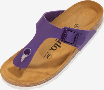 Palado T-Bar Sandals 'Kos' in Purple: front