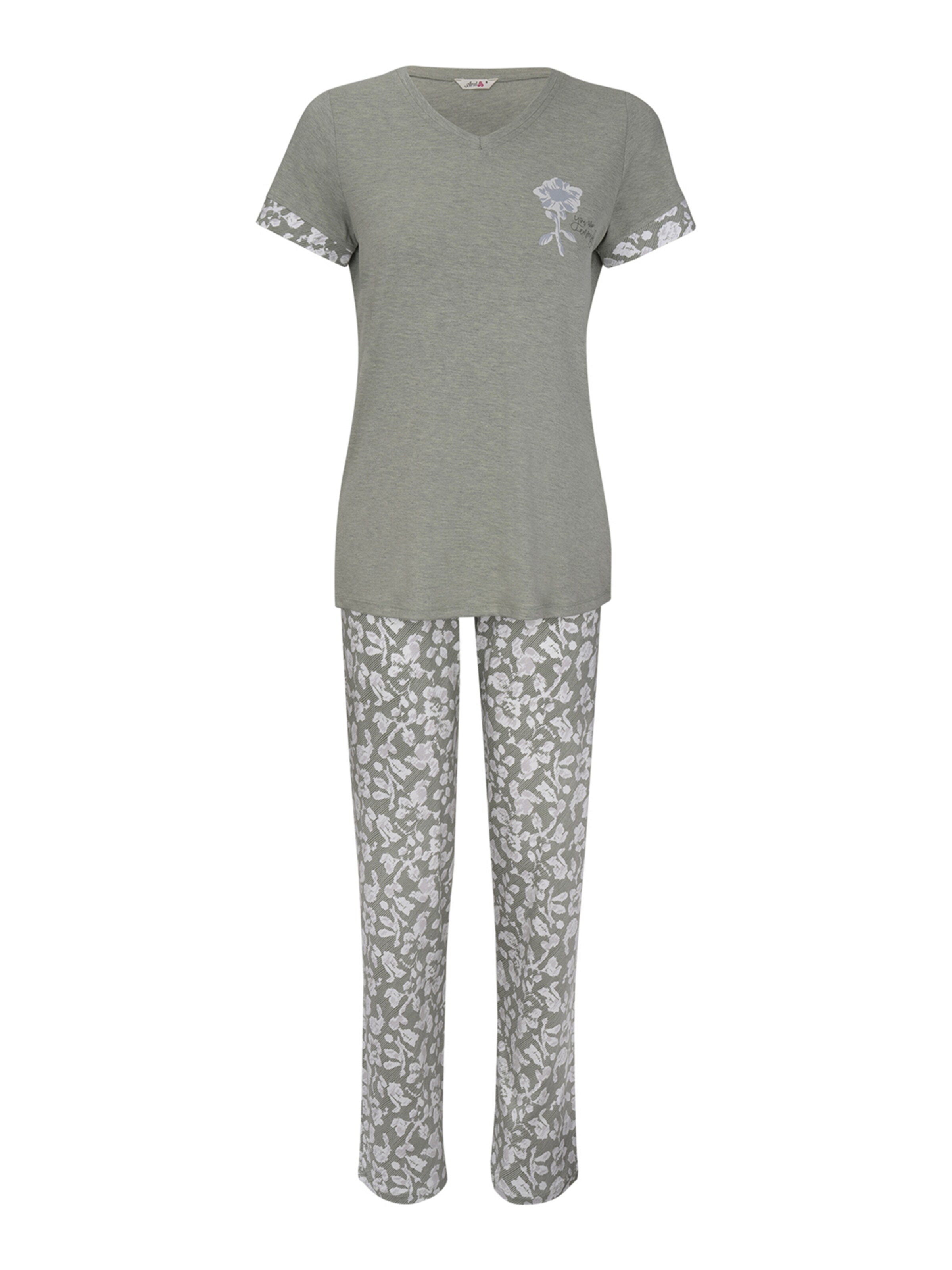 Pyjama 'Cosmos' Goldenbay en gris : devant