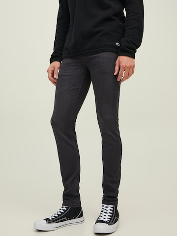 JACK & JONES Skinny Jeans 'Liam Evan' in Black: front