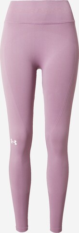 Skinny Pantaloni sportivi di UNDER ARMOUR in lilla: frontale