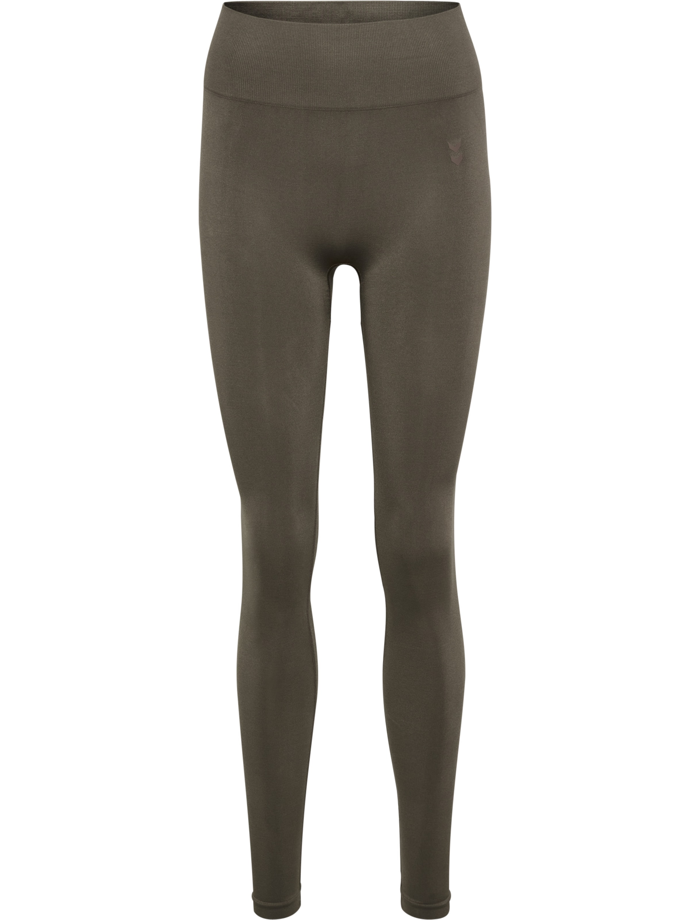 Skinny Pantalon de sport Hummel en marron : devant