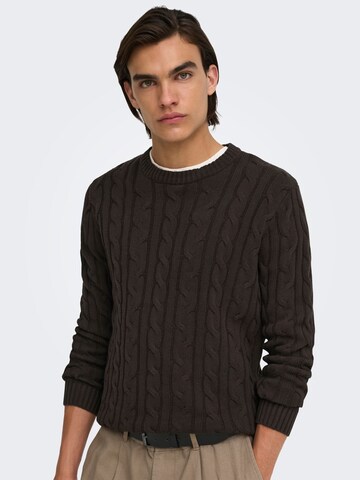 Pullover 'KIM ' di Only & Sons in marrone