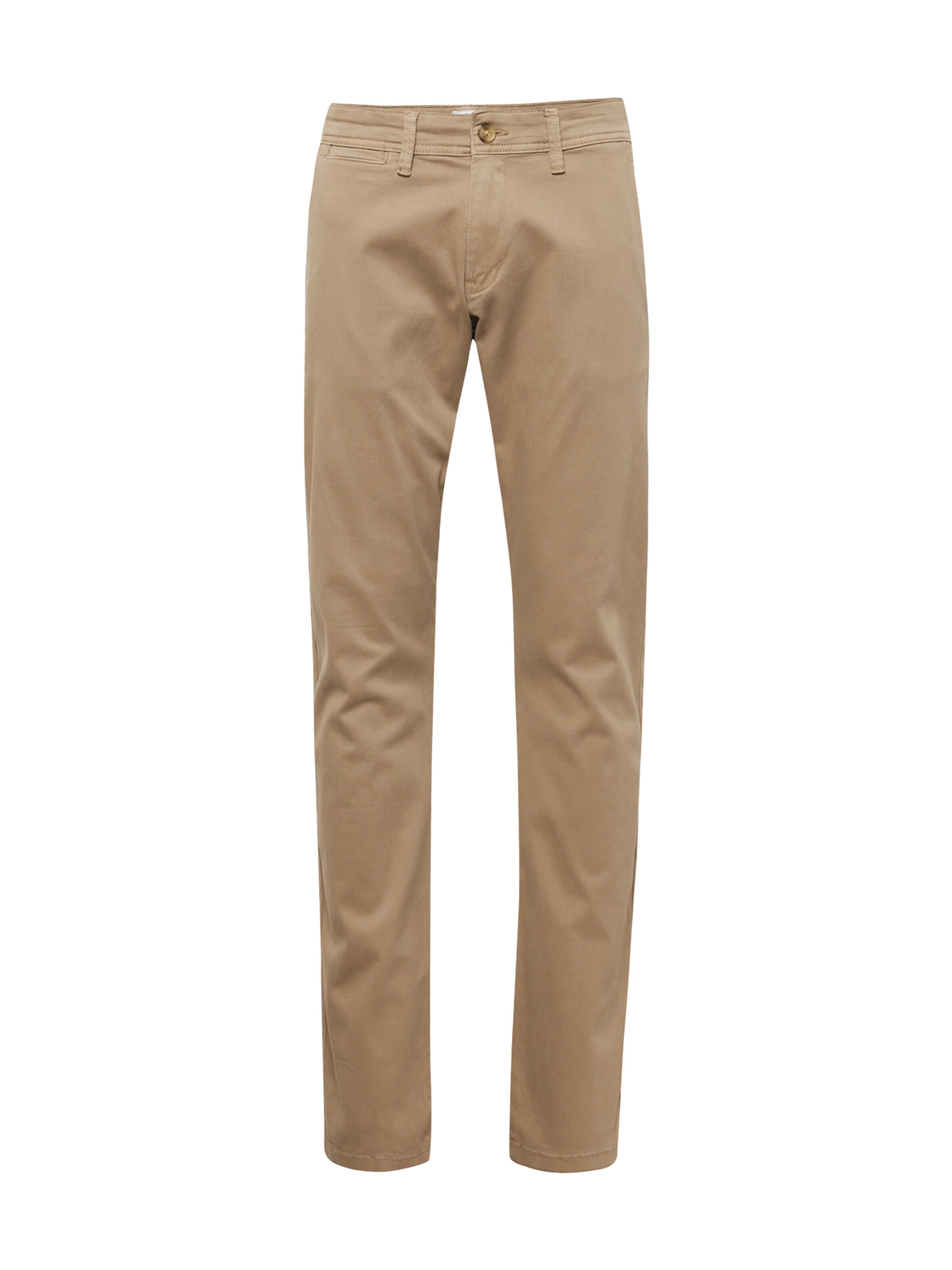 QS Slim fit Chino Pants in Brown: front