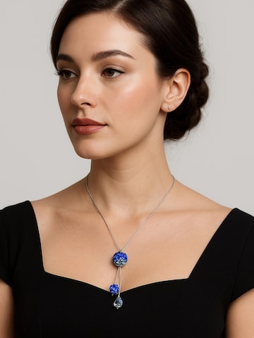 COLLEZIONE ALESSANDRO Necklace 'Valea' in Blue: front