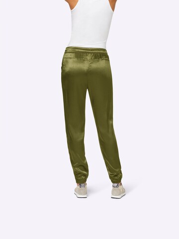 heine Tapered Broek in Groen