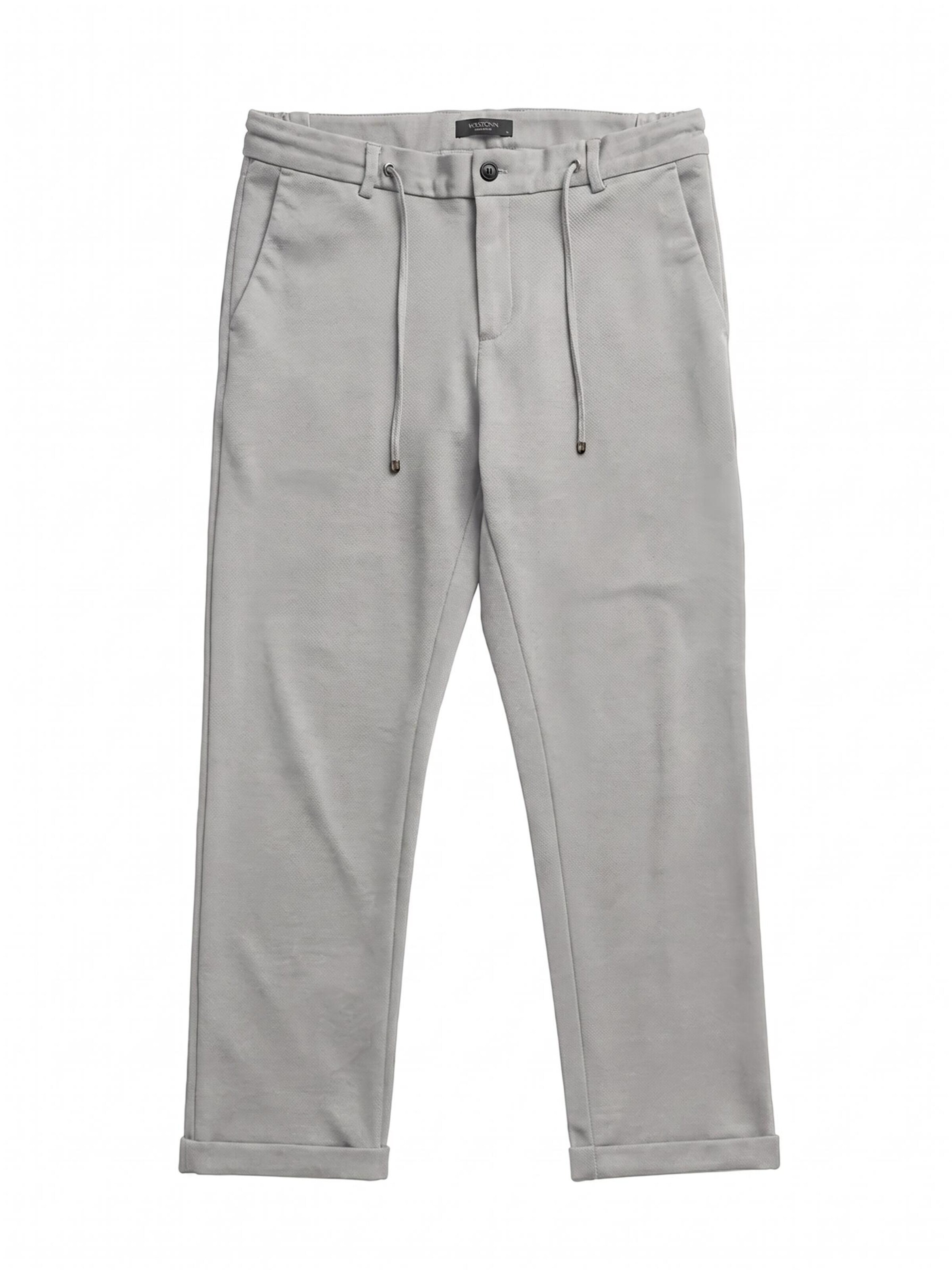 INSPR Regular Chino Pants 'Odisseas trackpants' in Grey: front