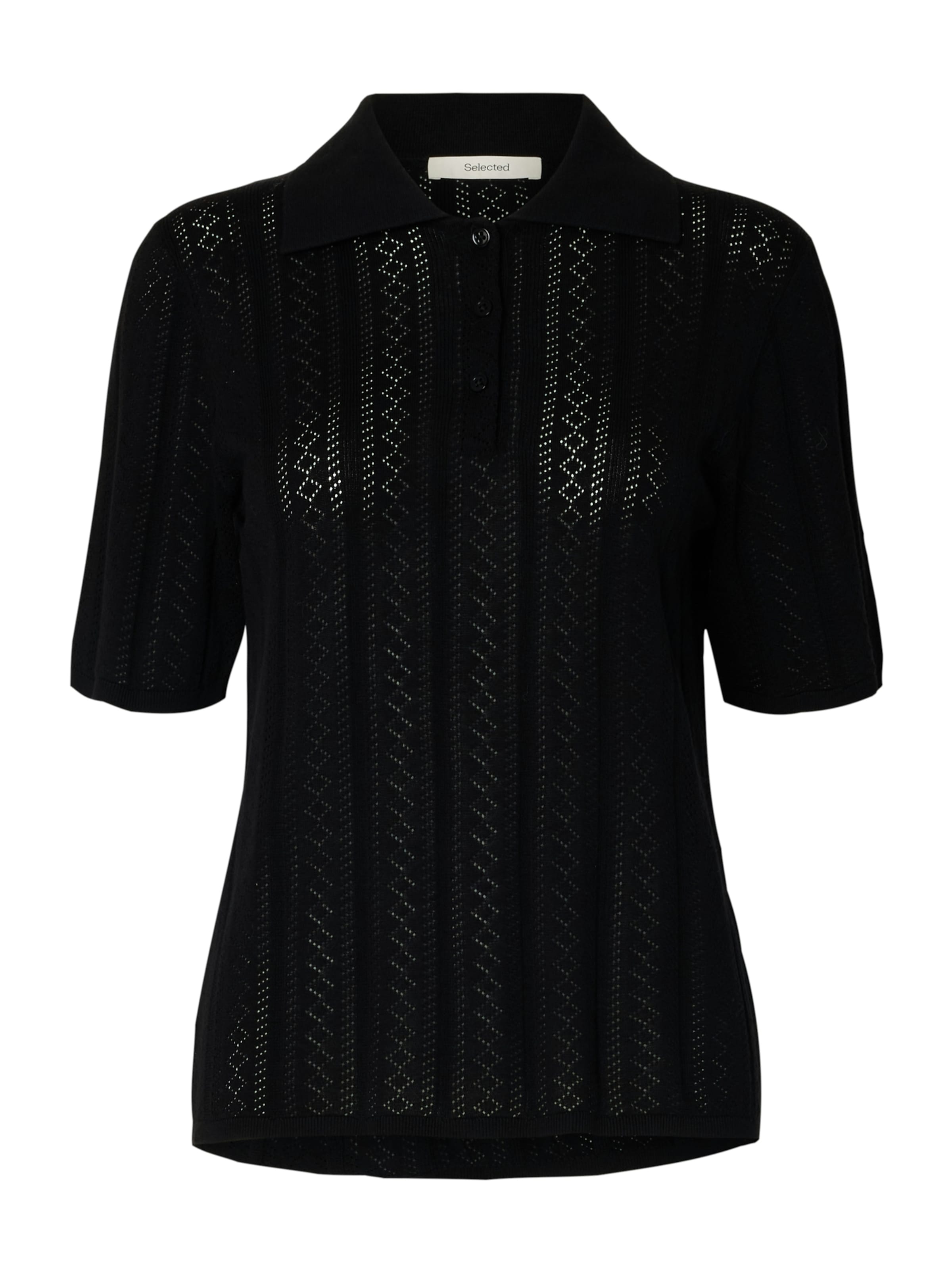 SELECTED Koszulka 'SLFTOLEDO' w kolorze czarny: przód