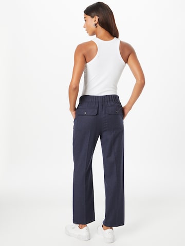 Weekend Max Mara Loosefit Kalhoty s puky 'ALCA' – modrá