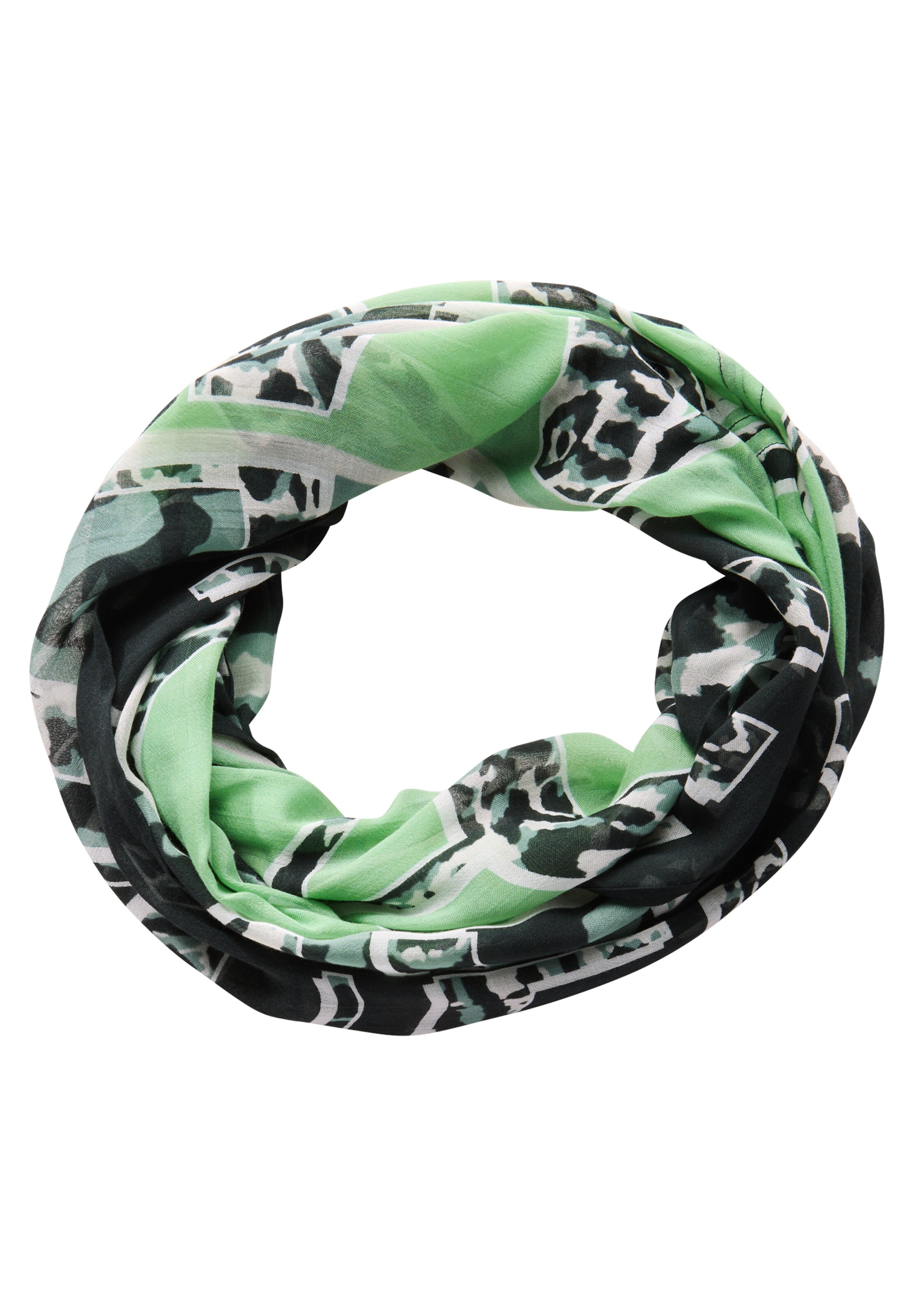 CECIL Tube Scarf in Green: front