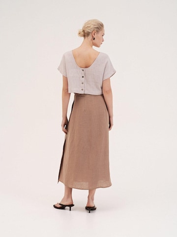 AmourLinen Top 'Lisa' in Beige