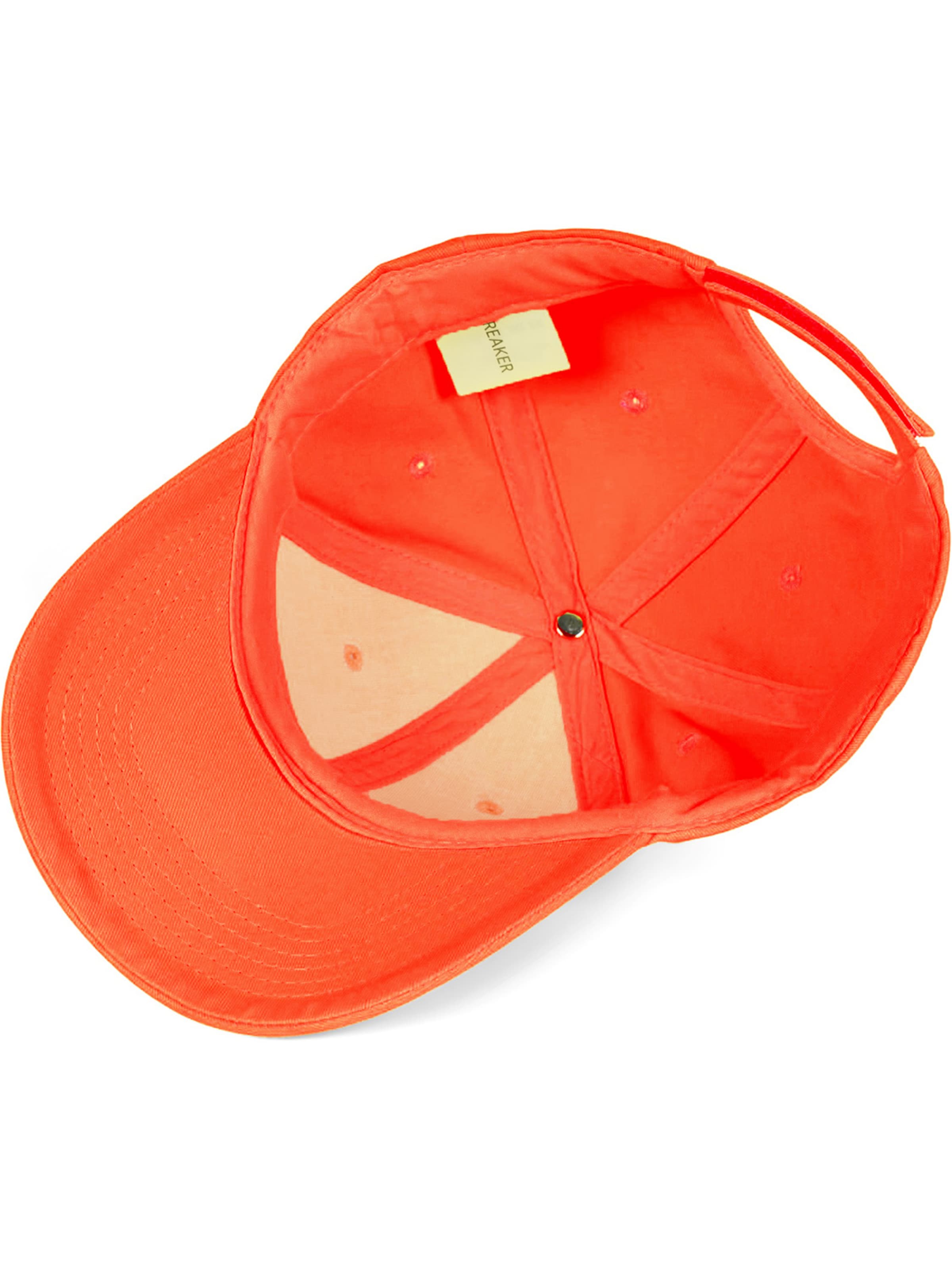 styleBREAKER Cap 'Baseball Cap Einfarbig'‌‌‌‌‌ in Orange