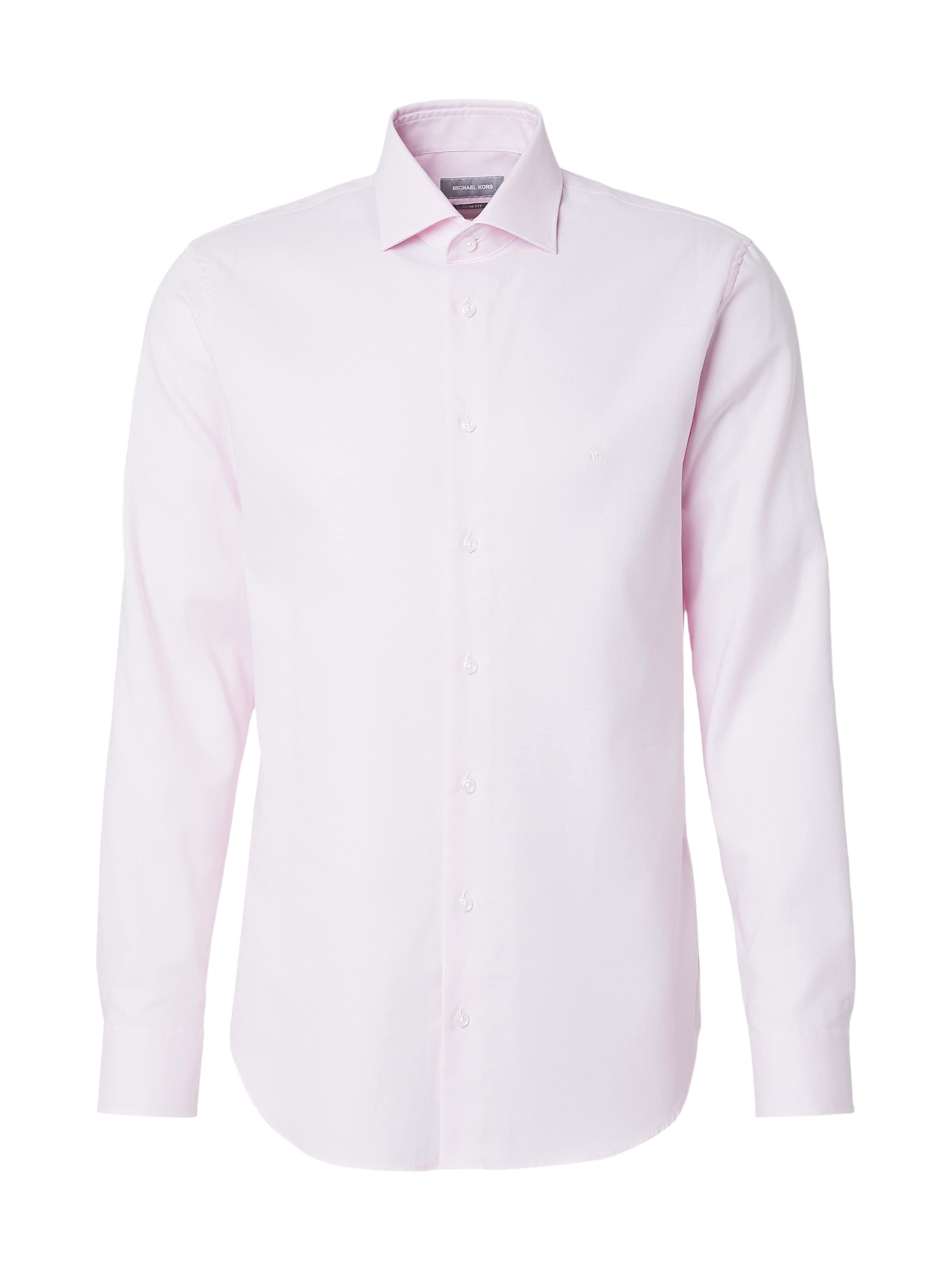 Michael Kors Slim fit Zakelijk overhemd in Roze: voorkant