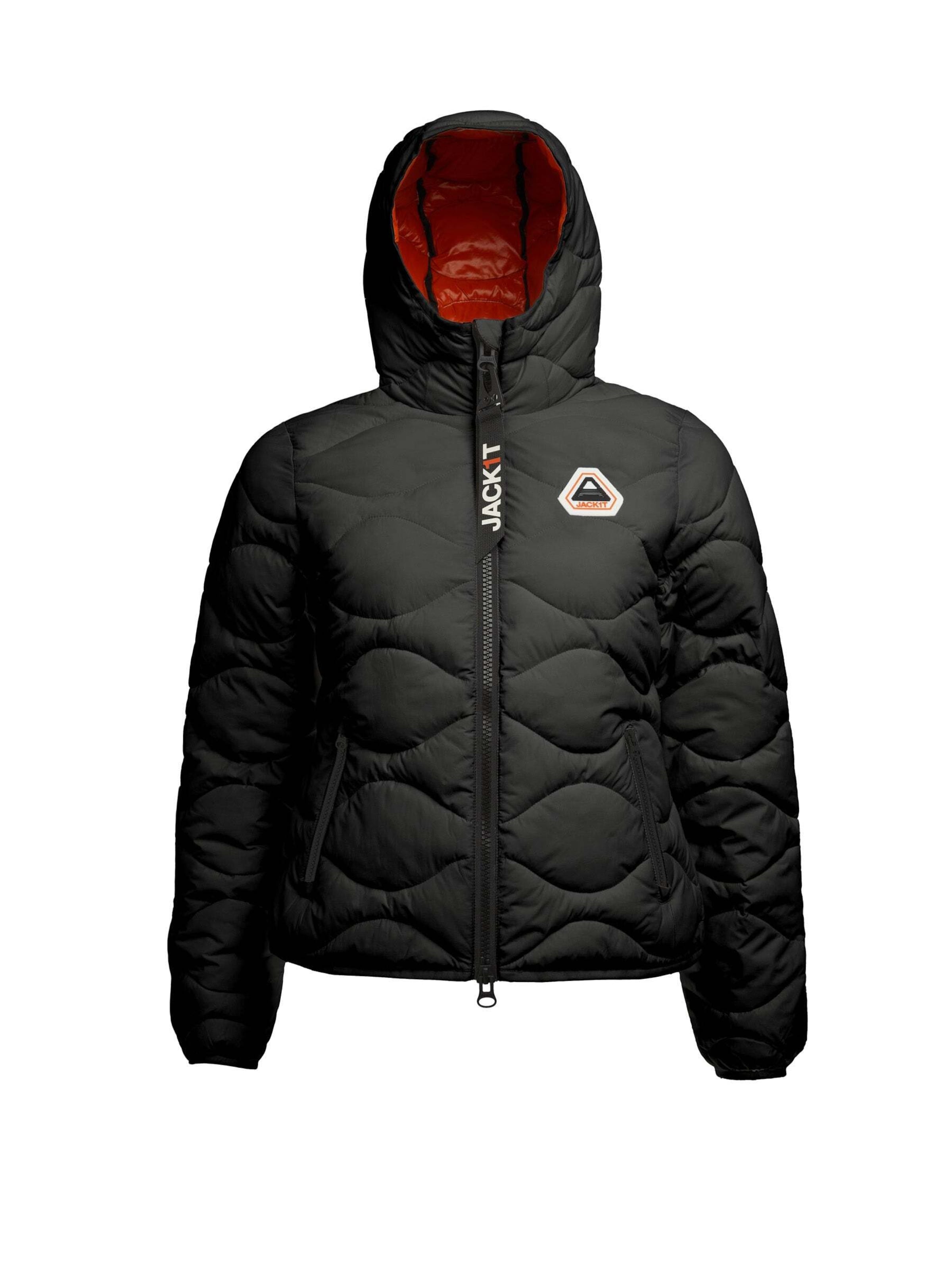 JACK1T Jacke ' ORB1T Steppjacke ' in Schwarz: Vorderseite