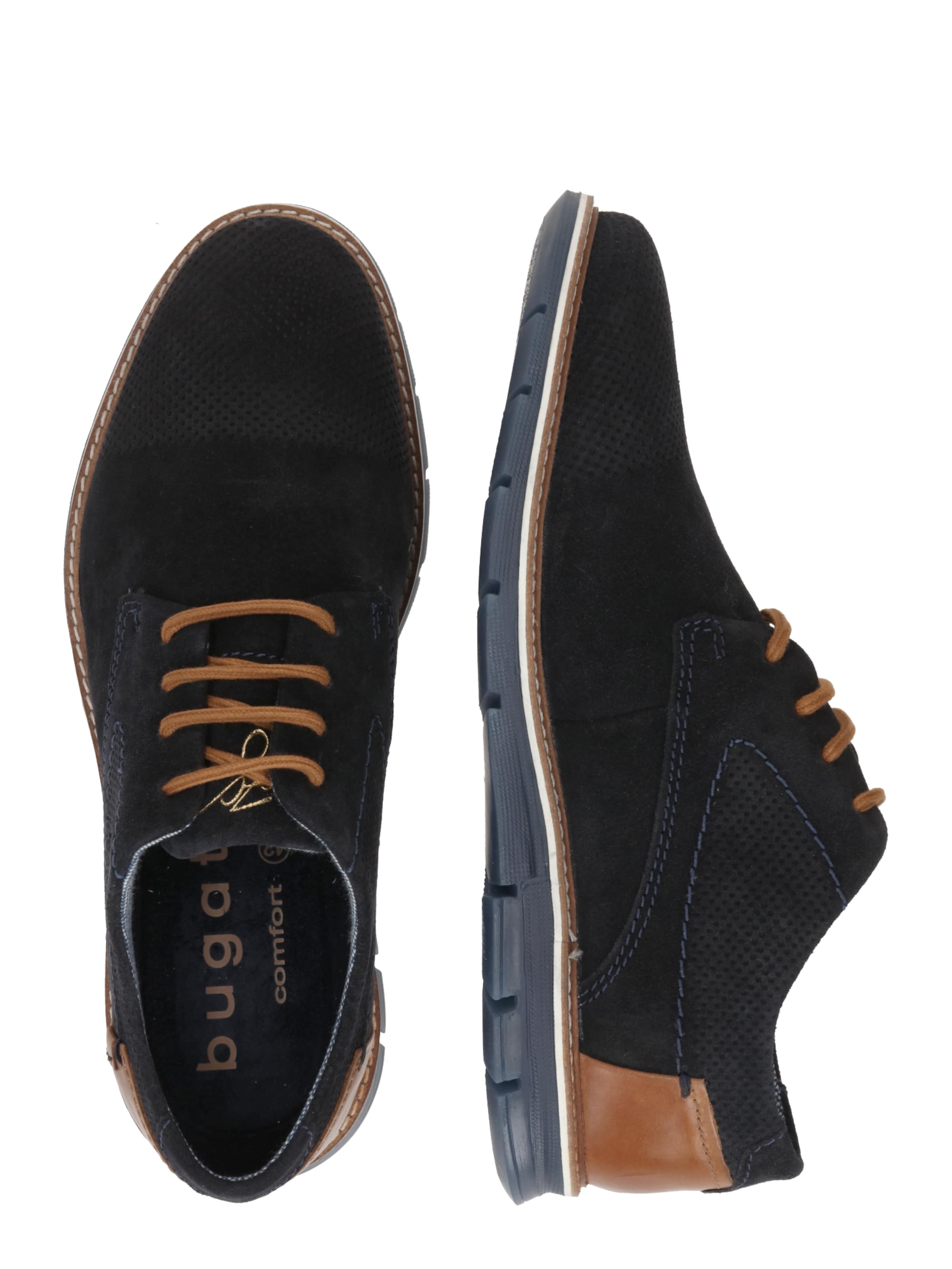 Pantofi cu șireturi 'Simone' de la bugatti pe albastru