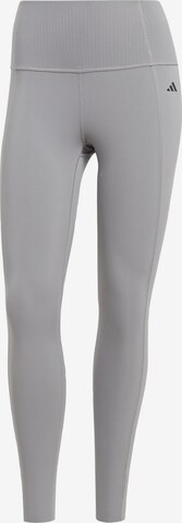 Skinny Pantalon de sport 'Optime Power' ADIDAS PERFORMANCE en gris : devant