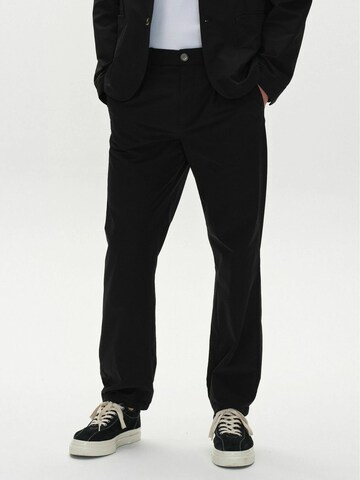 GABBA Regular Housut 'Napoli' värissä musta: etupuoli