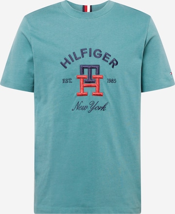 Tricou de la TOMMY HILFIGER pe verde: față