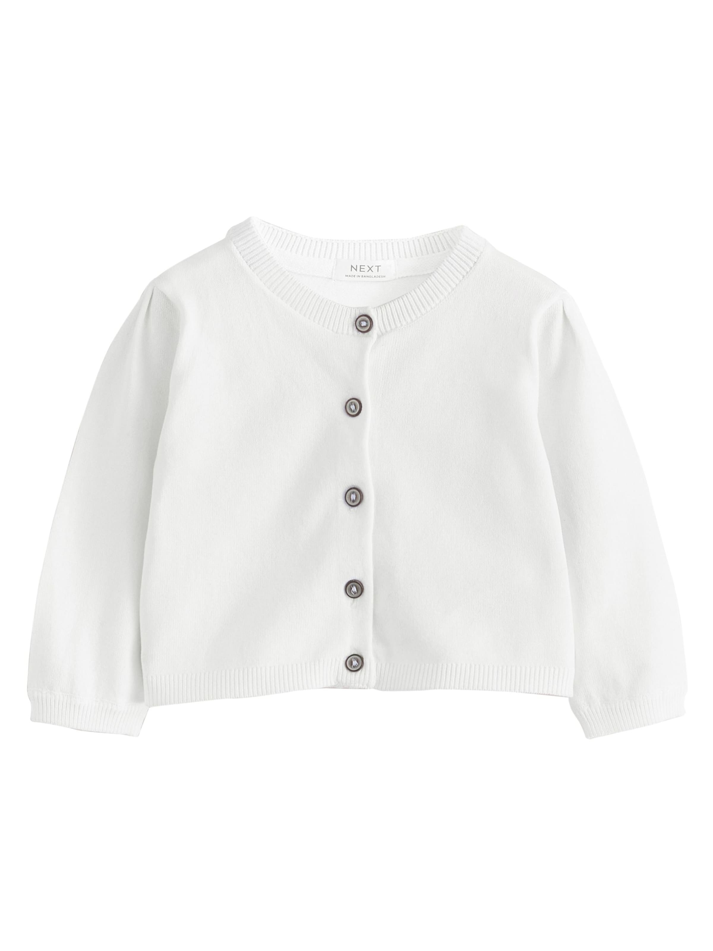 Next Kardigan – bílá: přední strana