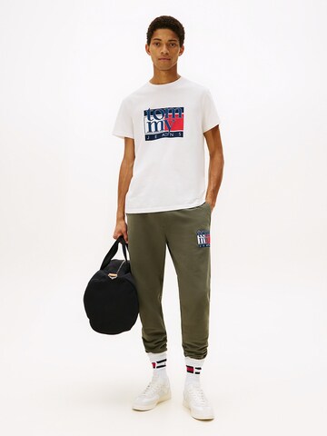 Effilé Pantalon Tommy Jeans en vert : devant