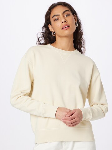 Sweat-shirt Polo Ralph Lauren en beige : devant