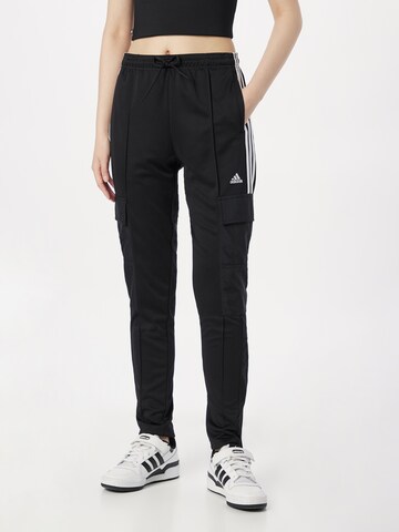 ADIDAS SPORTSWEAR - Tapered Pantalón deportivo 'Tiro ' en negro: frente