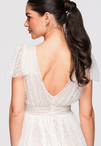 Ombre Kleid in Weiß