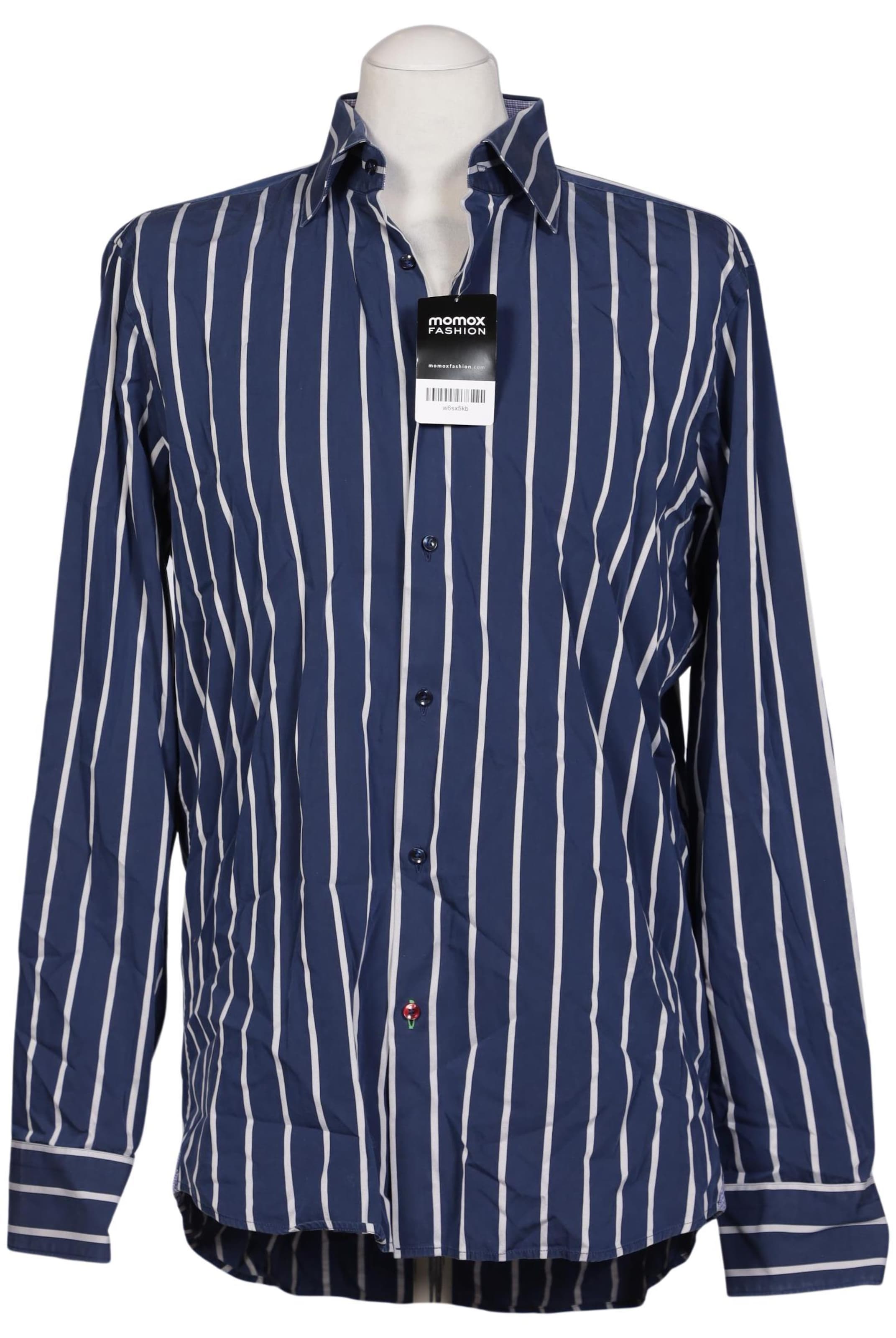 Tommy Hilfiger Tailored Button Up Shirt in L in Blue: front