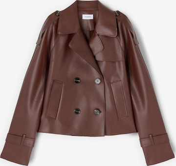 Veste mi-saison MOTIVI en marron : devant