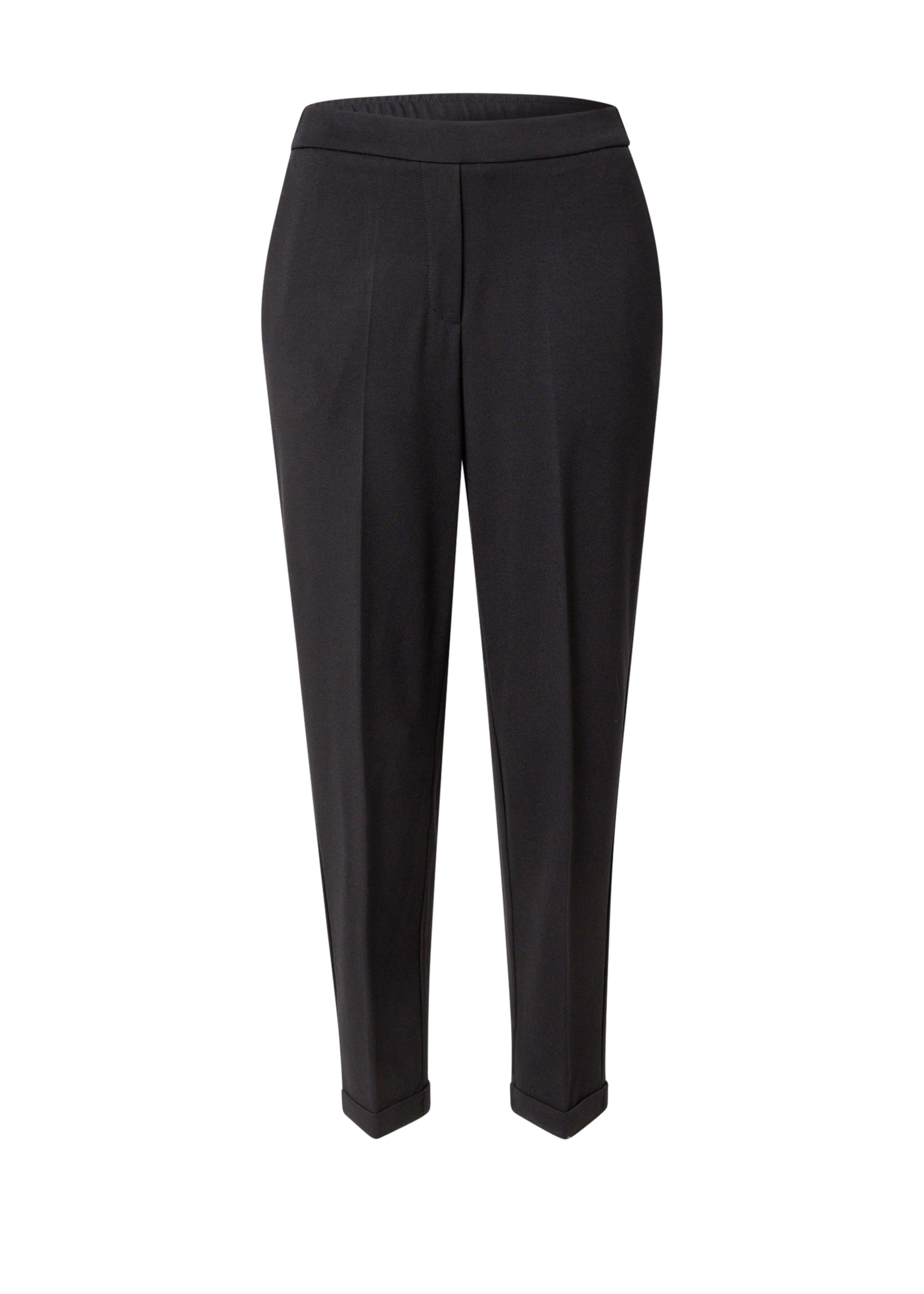 MAC Normalny krój Spodnie w kant 'CAMI' w kolorze czarny: przód