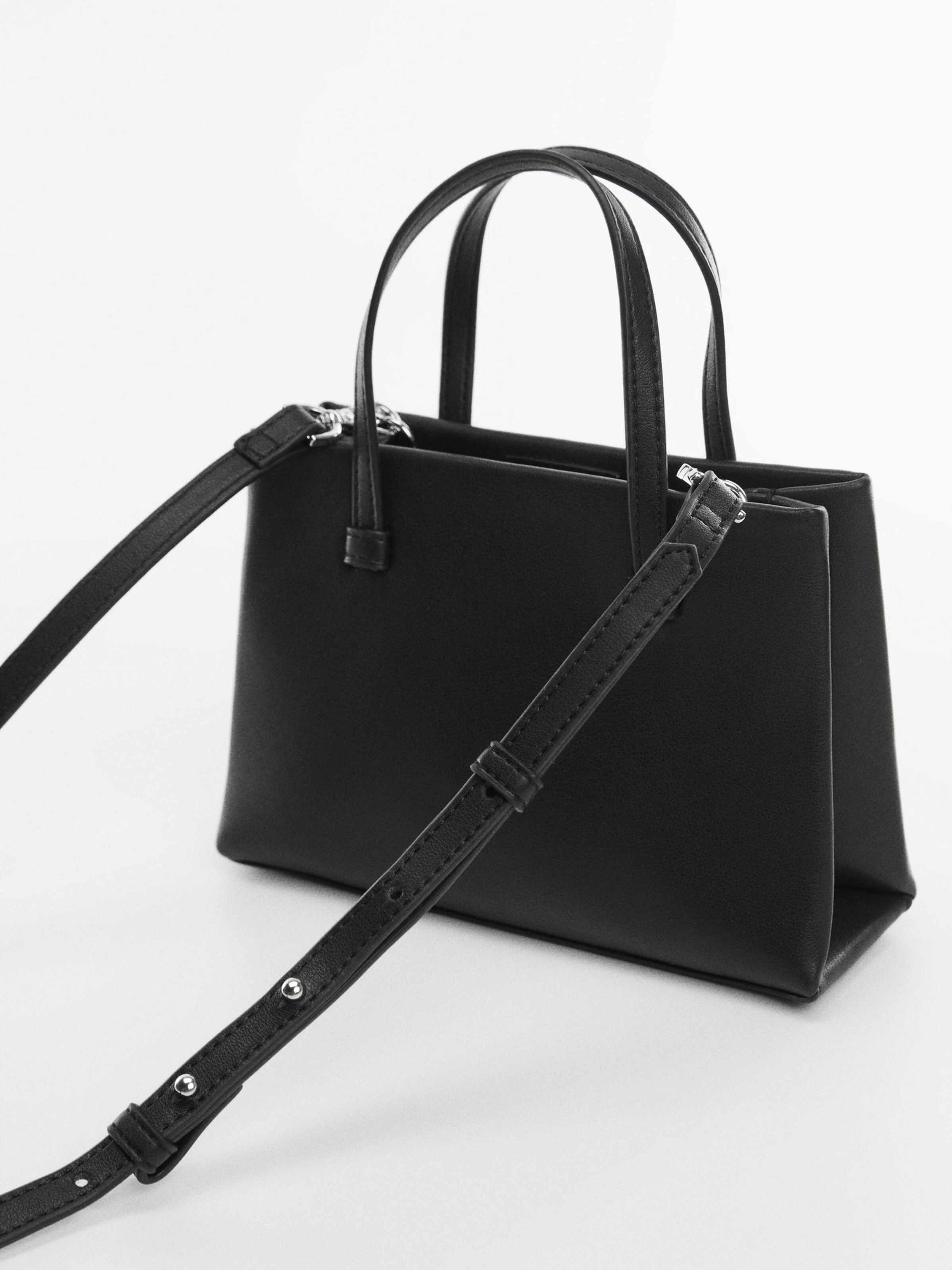 Mango handtas zwart sale