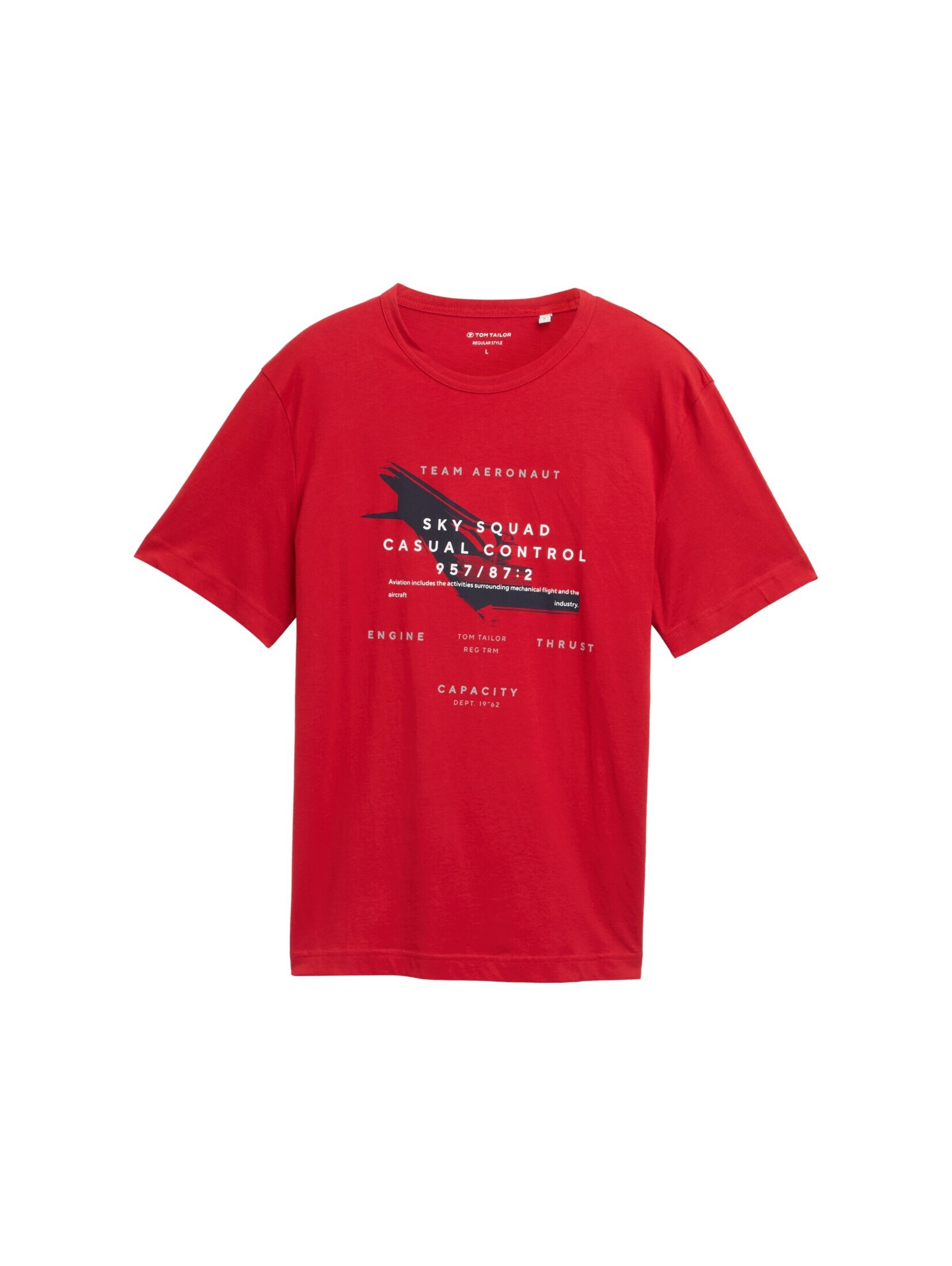 TOM TAILOR Shirt in Red: front