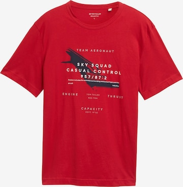 TOM TAILOR T-Shirt in Rot: Vorderseite