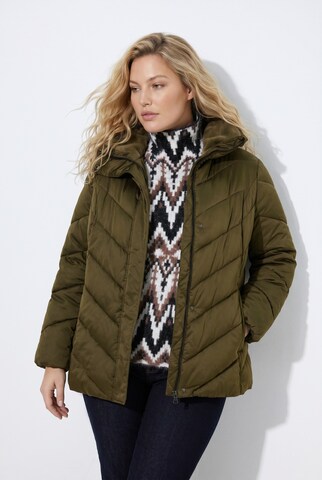 Ulla Popken Weatherproof jacket in Green