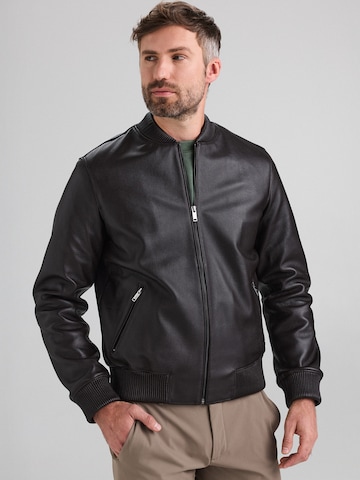 Giacca di mezza stagione 'Leather Jacket with texture' di A&A Vesa in marrone